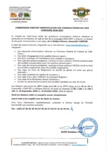 Communiqué du CCC