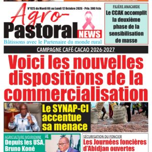 Agropastoralnews N°25 du 06 au 12 Octobre 2026